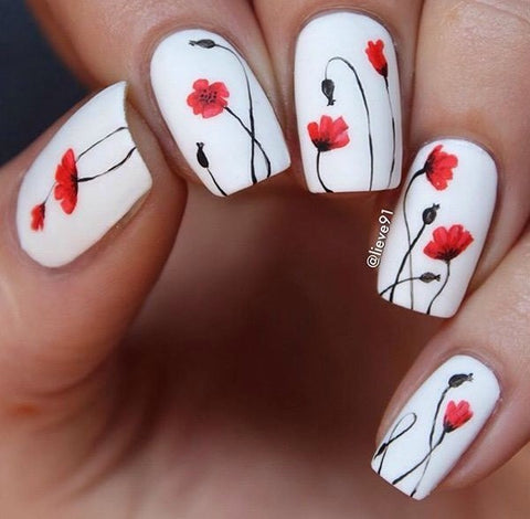 Best Stunning Floral Nail Designs-2