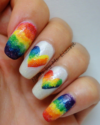 Beauty Bigbang, LGBT, loveislove, pridelove, rainbow, nails