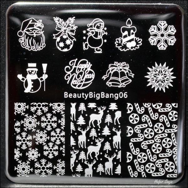 Super Cute Christmas Stamping Plate BeautyBigBang 06