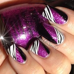Purple Nail Design-1