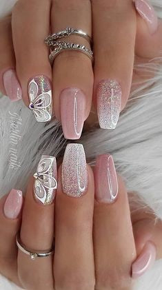 Glittery Nail Design-4