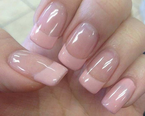 Light Pink French Tip Nails