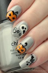 Ghost Nail Art Design-10