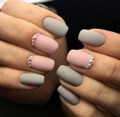 Gray Nail Design-6