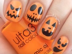 Pumpkin Nail Design-8