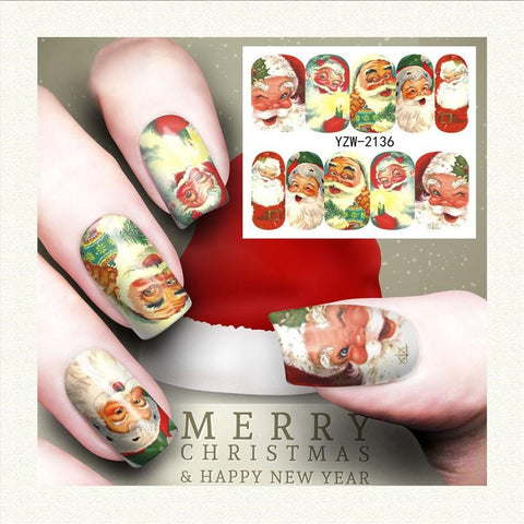 Christmas Design Santa Nail Art Stickers