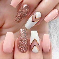 Rose Gold Chrome Nail Design-9