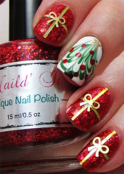 Hottest 50+ Christmas Nail Ideas for 2017-05