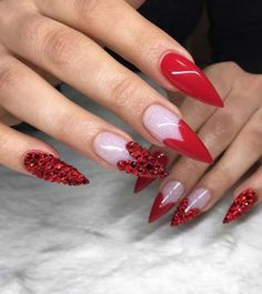 Valentine day nails-9