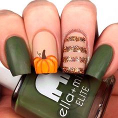 Pumpkin Nail Design-4