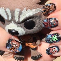 Guardians of the Galaxy Nail Designs- Guardians of the Galaxy Figurine