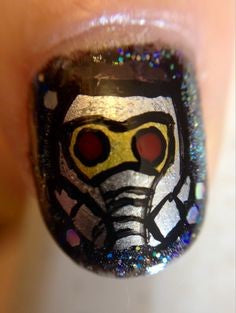 Guardians of the Galaxy Nail Designs-star lord