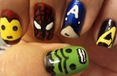 Avengers Nail Design-cute Avengers