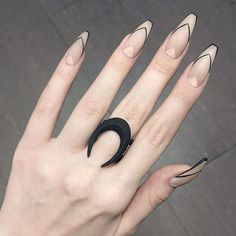 Arrow Line Nail Design