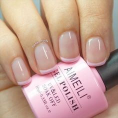 Simple French nail designs for older ladies