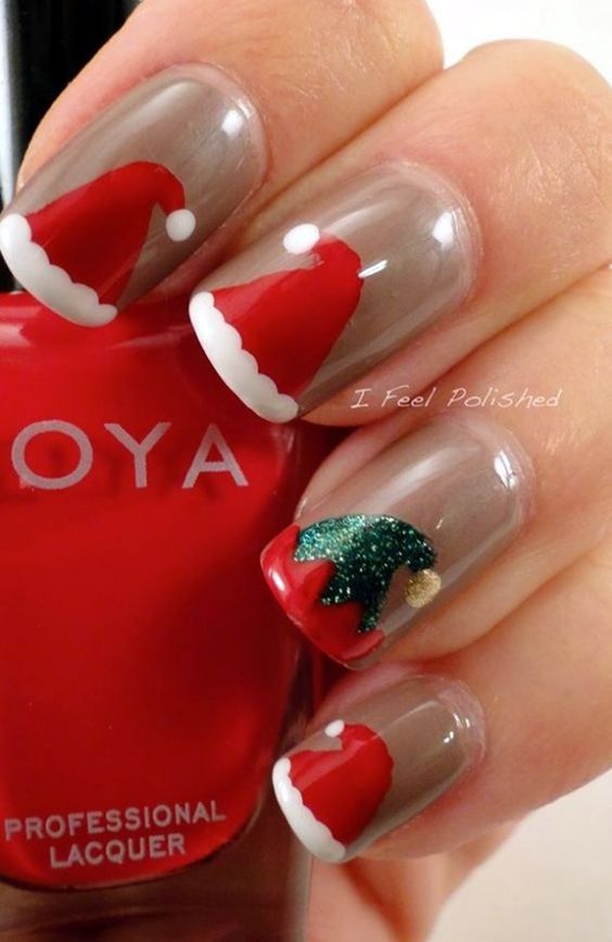 Hottest 50+ Christmas Nail Ideas for 2017-21