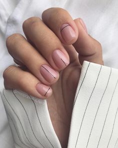 Nude Line Nail Design