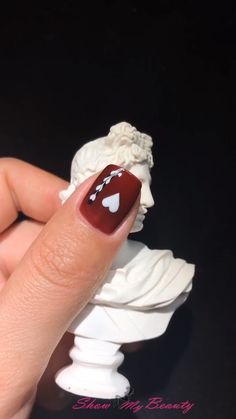 Only One Love Valentine Nail Design