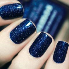 Midnight Blue nail design