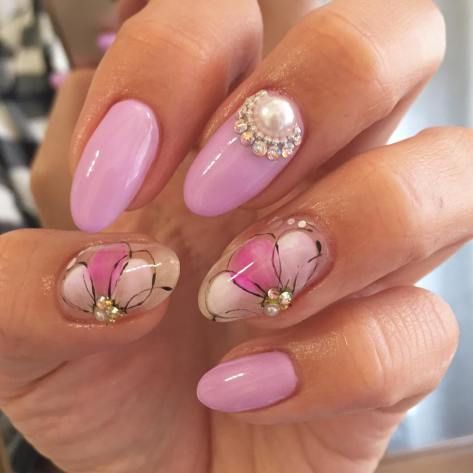 Floral Nail art Design