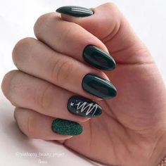 Christmas Nails-14 Green nails