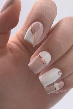 Elegance Gel Nail Design Idea