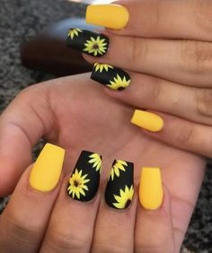 Yellow Summer Nail Design