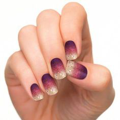 Purple New Year Nail Idea
