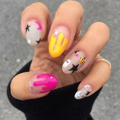 Ghost Autumn Nail Design   