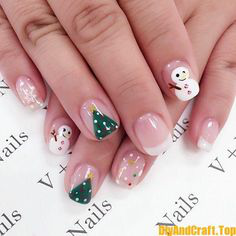 Christmas Nails-8 Snowman nails