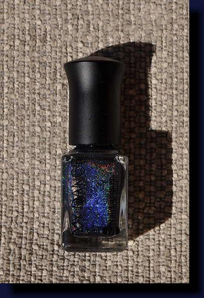 Purple Black Holographic Nail Polish 