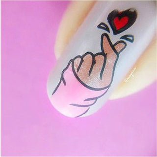 Valentine nails