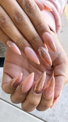 Nude Stiletto Summer Nail Designs