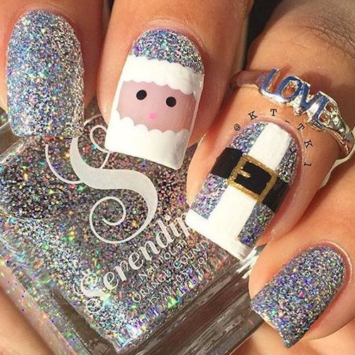 Hottest 50+ Christmas Nail Ideas for 2017-30