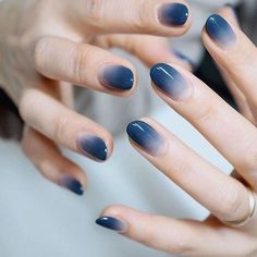 Blue Nail Polish Designs-15 Ombre nails