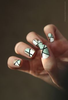 Pattern Nail Designs-6 Lines nails