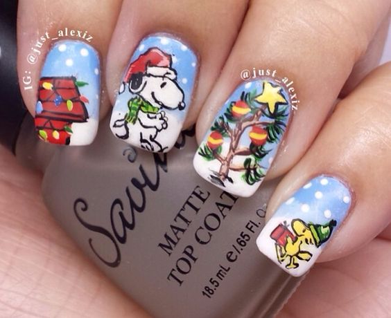 Hottest 50+ Christmas Nail Ideas for 2017-37