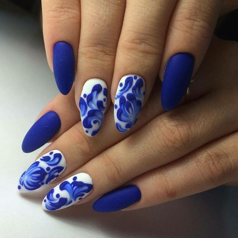 blue summer nail color 