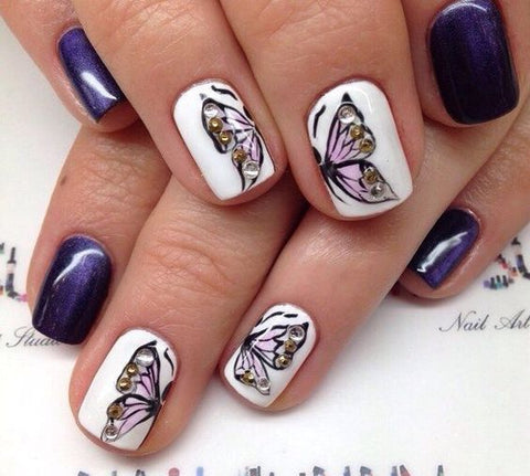 Butterfly Nail Art Designs 2018