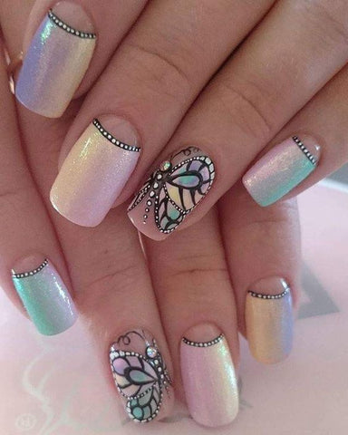 30+Butterfly Nail Art Designs 2018