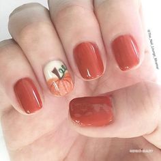 Pumpkin Nail Design-1
