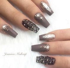 Glitter Nail Art Designs-15 Web nails