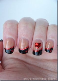Valentine day nails-8