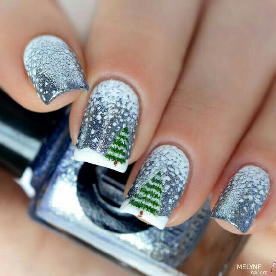 Hottest 50+ Christmas Nail Ideas for 2017-41