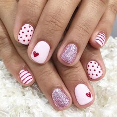 Spot Valentine nail design