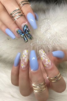 Pattern Nail Designs-12 Butterfly nails