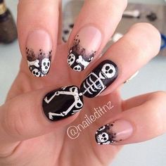 Ghost Nail Art Design-3