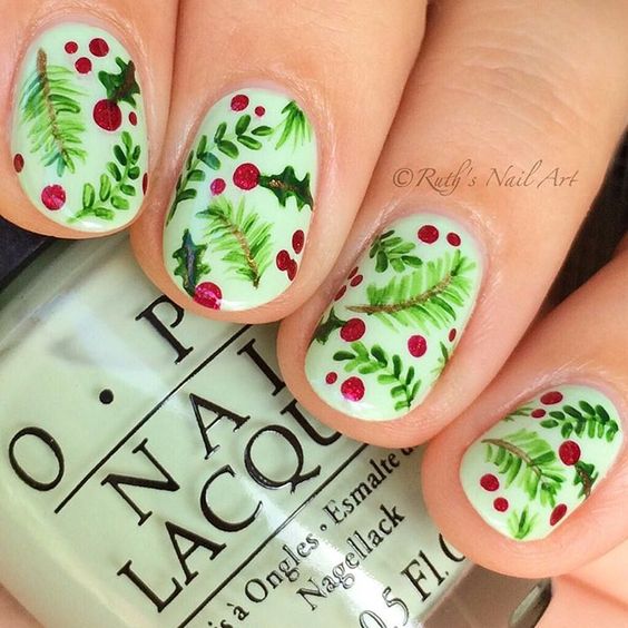 Hottest 50+ Christmas Nail Ideas for 2017-43