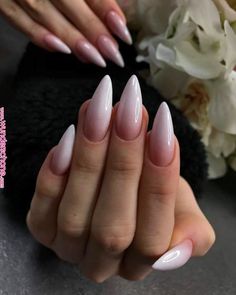 Ombre Almond Nail Design