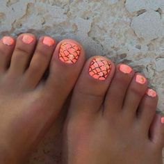 Summer Toe Nail Design-12 Mermaid toe nails